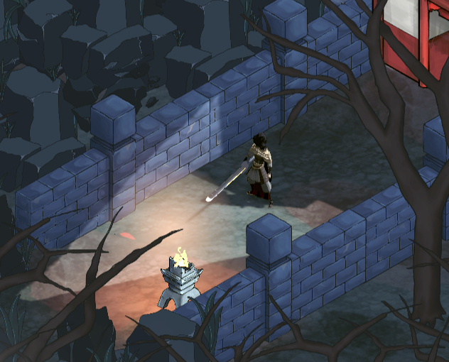 Wireframe clay render of mini-boss